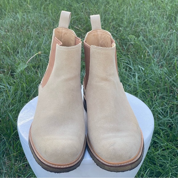 Sperry Gold Cup Boots Mens Size 10.5 Tan Brown Suede Crepe Soles Chukka Slip On - Picture 3 of 13